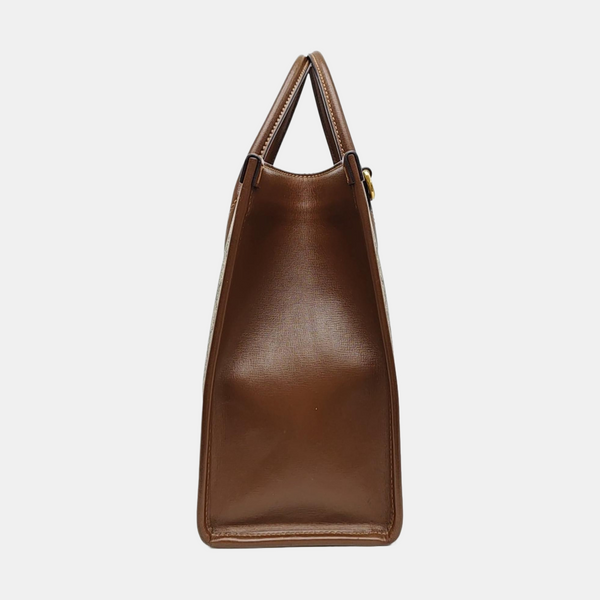 Retro Small Monogram Coated Canvas Brown