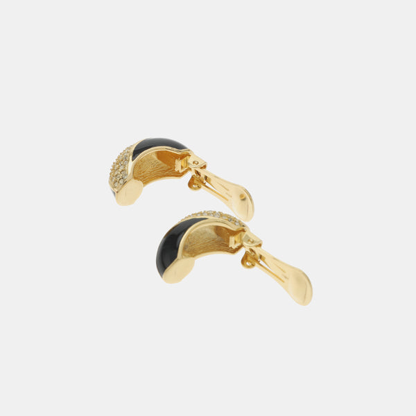 Metal Gold Clip On Earrings