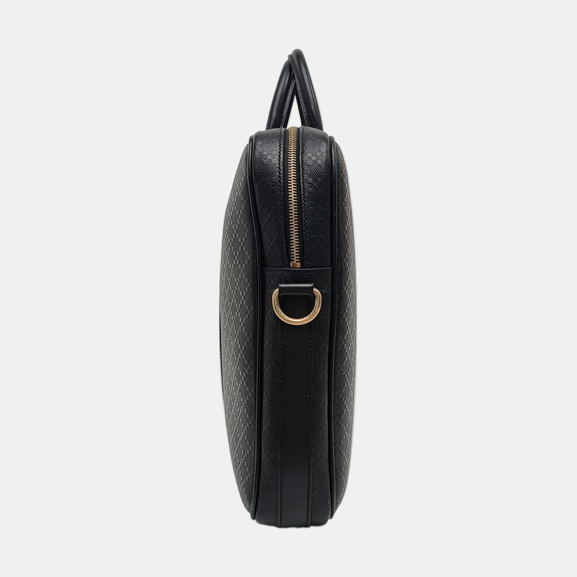 Calfskin Top Handle Bag Black