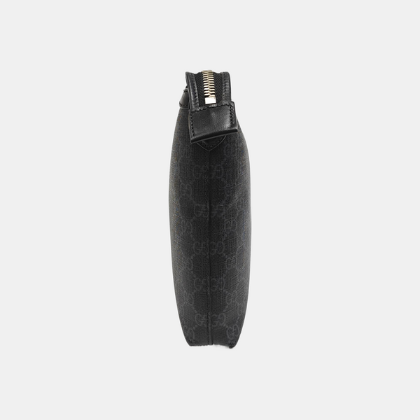 Monogram Coated Canvas Shoulder Bag Black