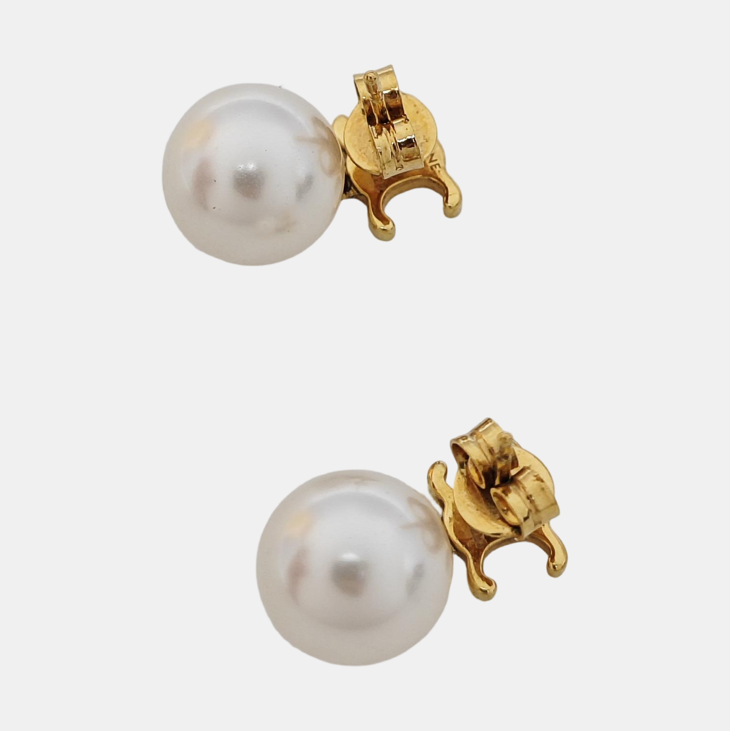Metal Gold Stud Earrings