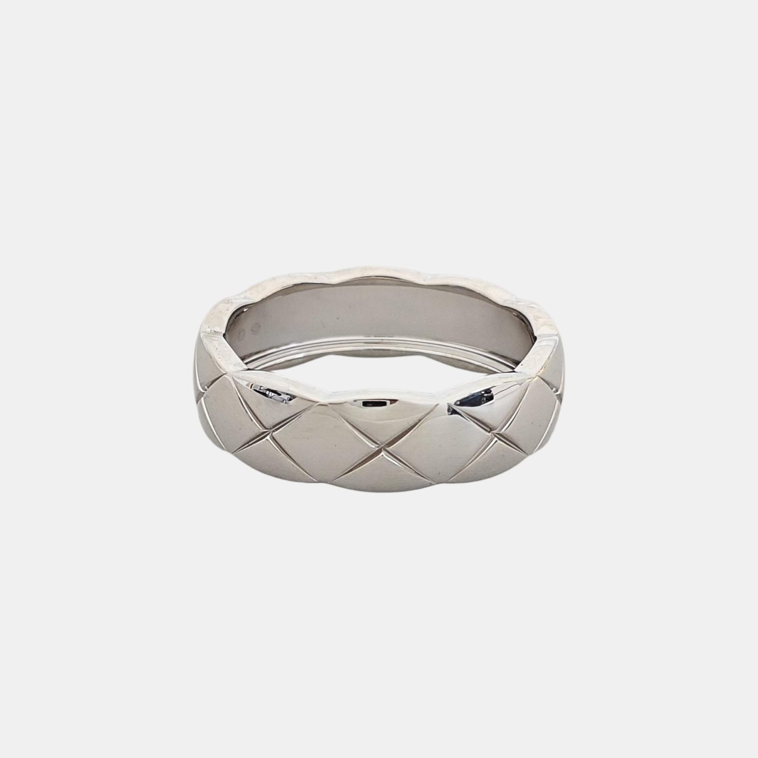COCOCRUSH 18k White Gold Silver Ring EU 63