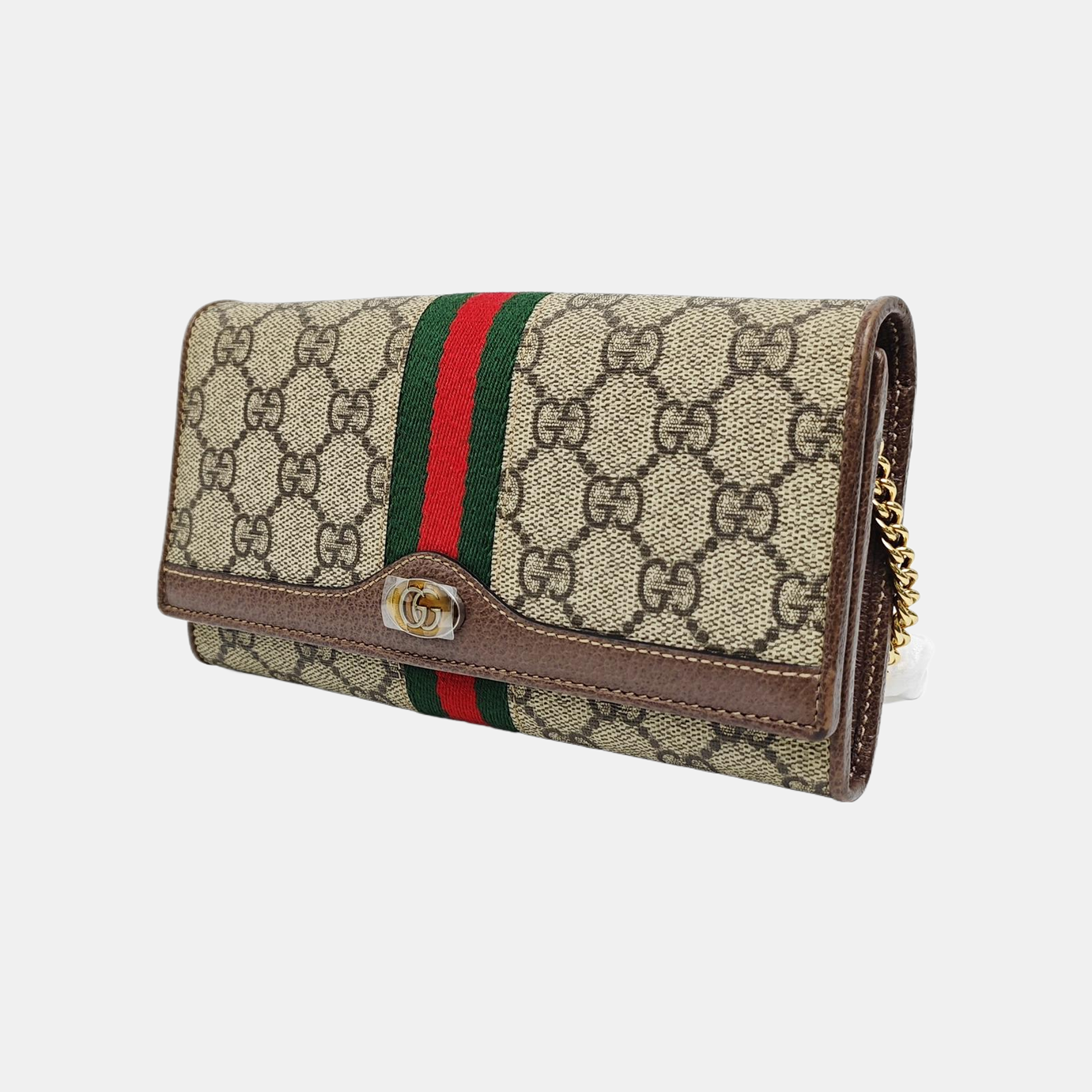 Ophidia Mini Monogram Coated Canvas Beige