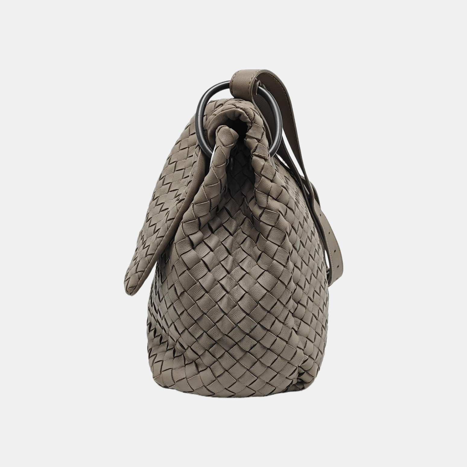 Calfskin Shoulder Bag Gray