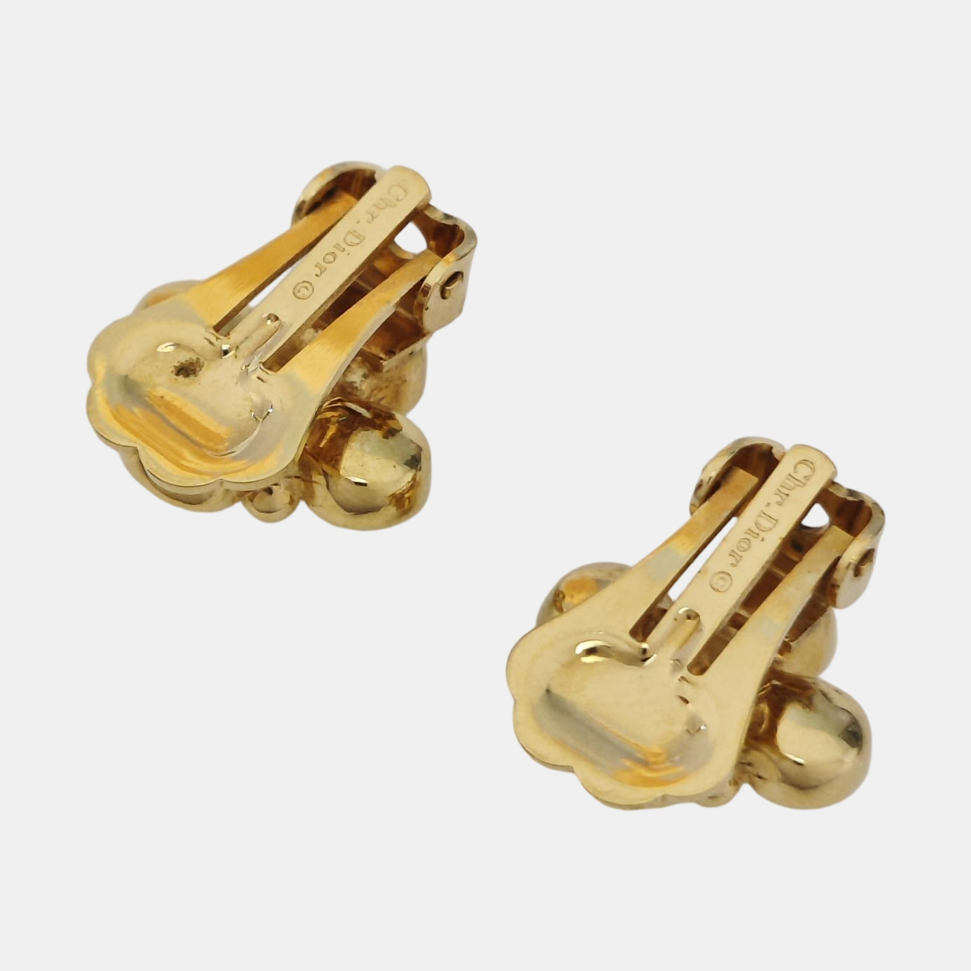 Metal Gold Clip On Earrings