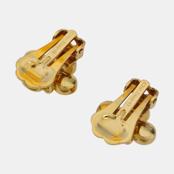 Metal Gold Clip On Earrings