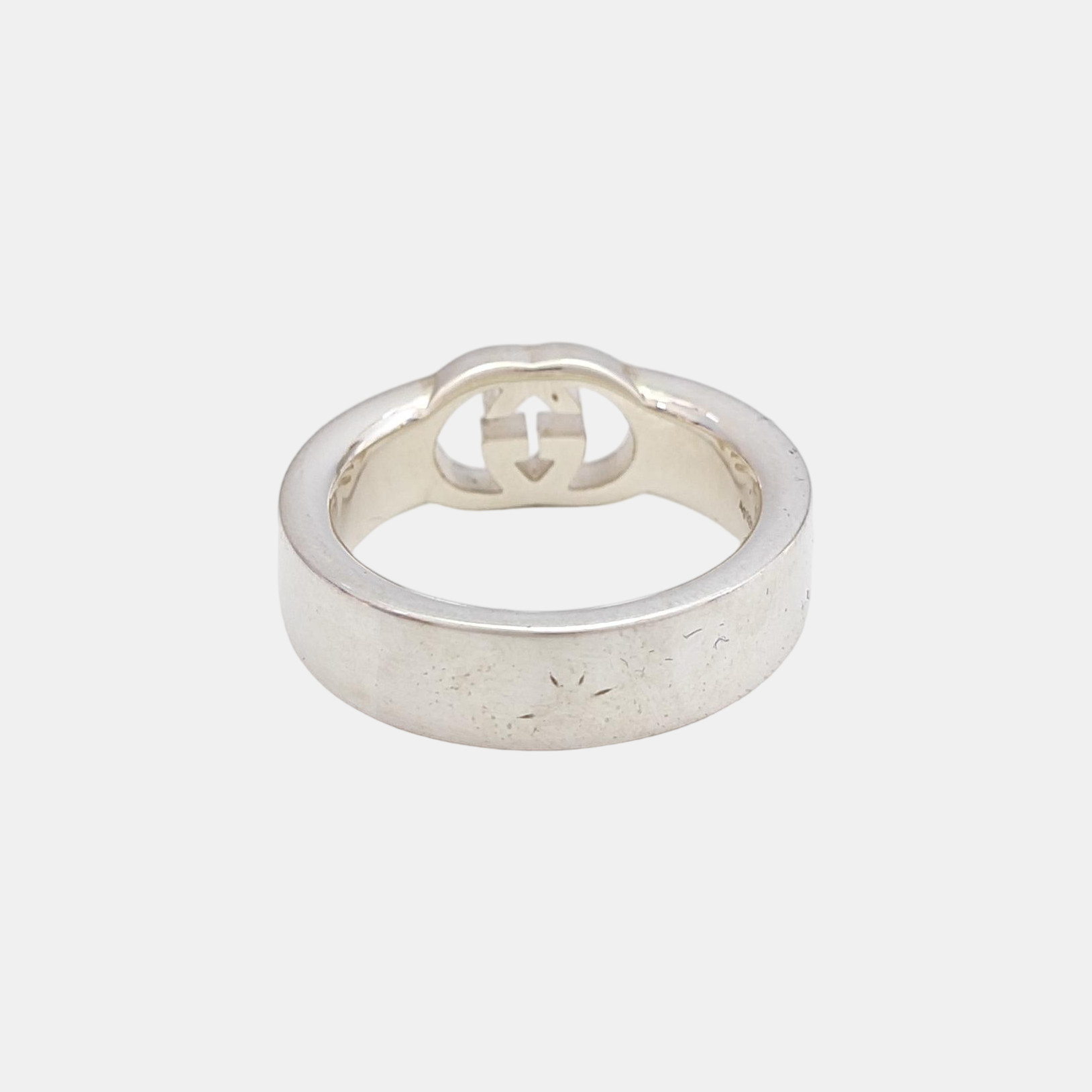 Interlocking G 925 Sterling Silver Ring HK 17
