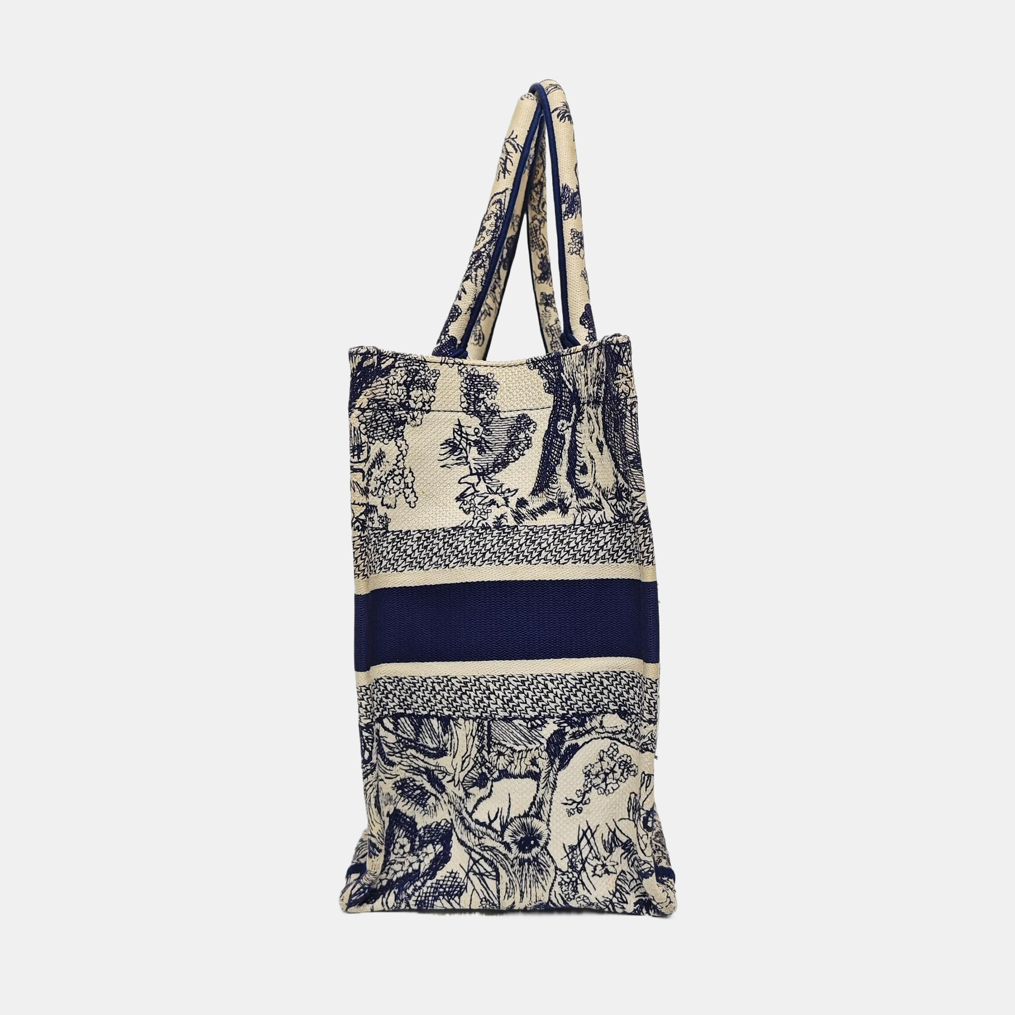 Book Tote Medium Canvas Blue