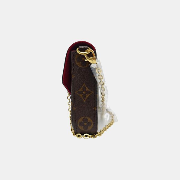 FÉLICIE Monogram Coated Canvas Brown