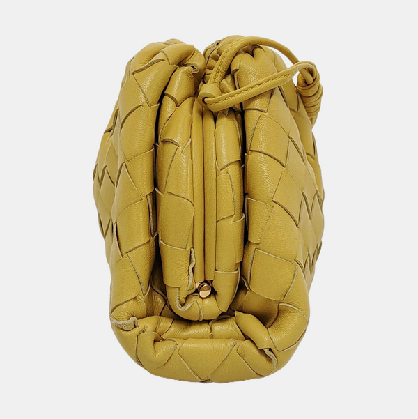 Authenticated pre-owned  The Pouch Mini Lambskin Yellow - Crossbody Bag at Looply