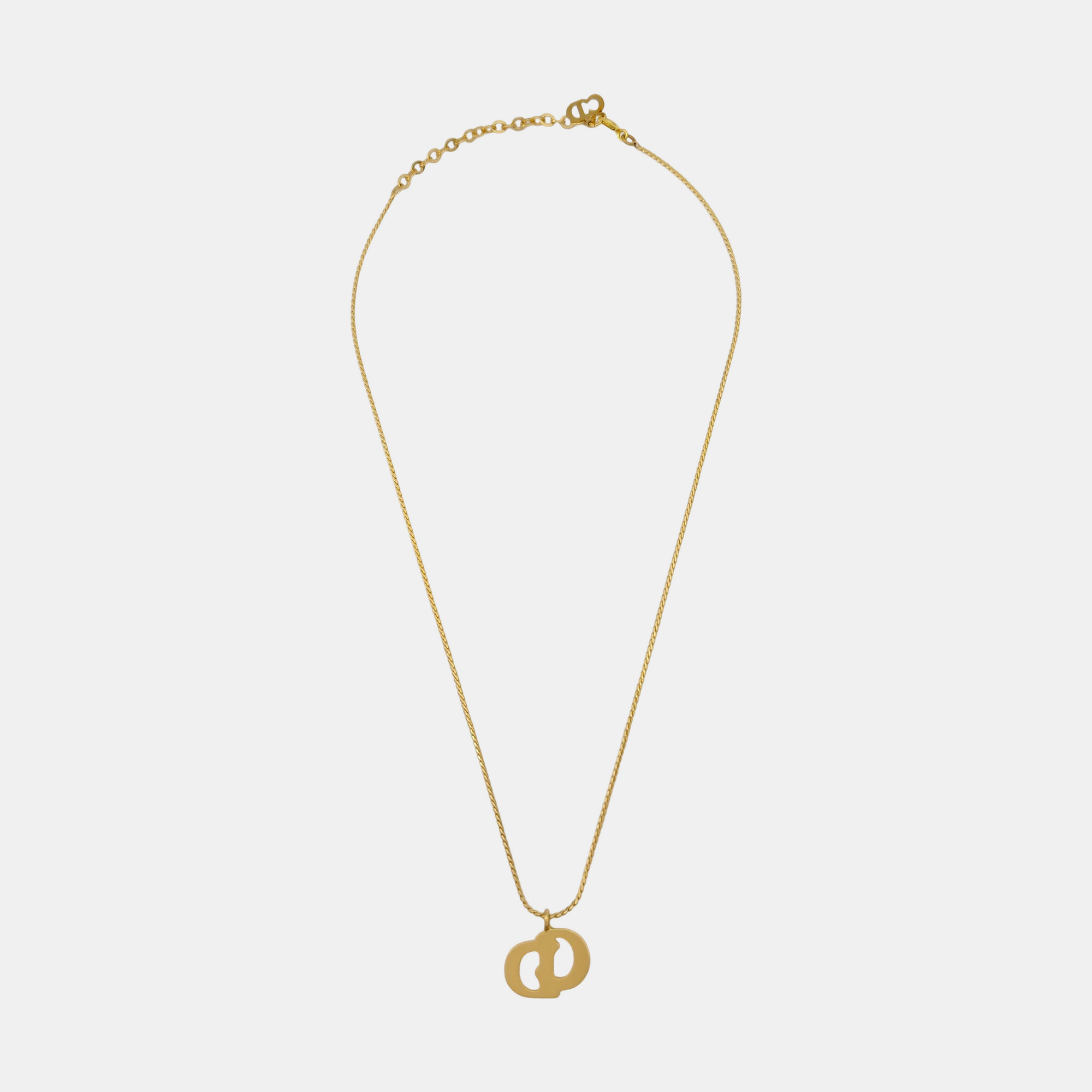 Petit CD Metal Gold Necklace