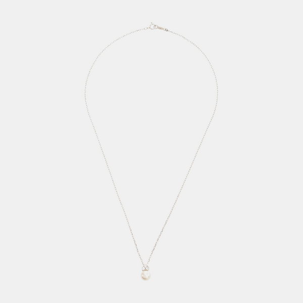 18k White Gold Silver Necklace