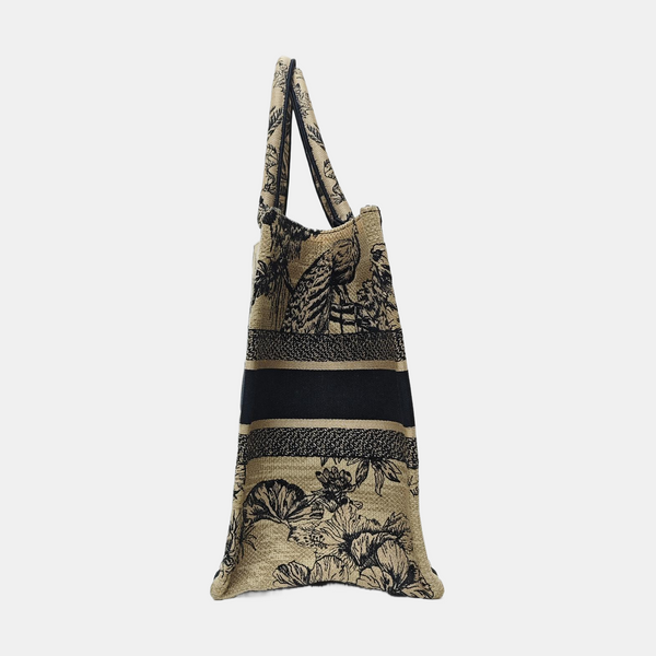 Book Tote Medium Canvas Beige