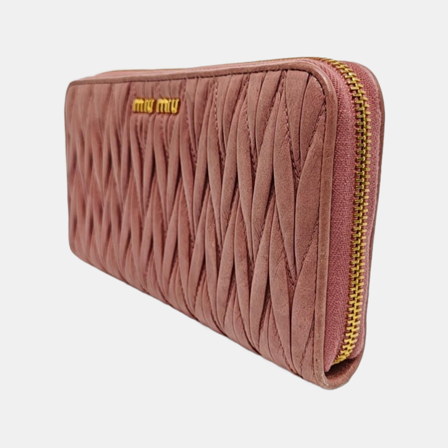 Quilted Lambskin Wallet Pink