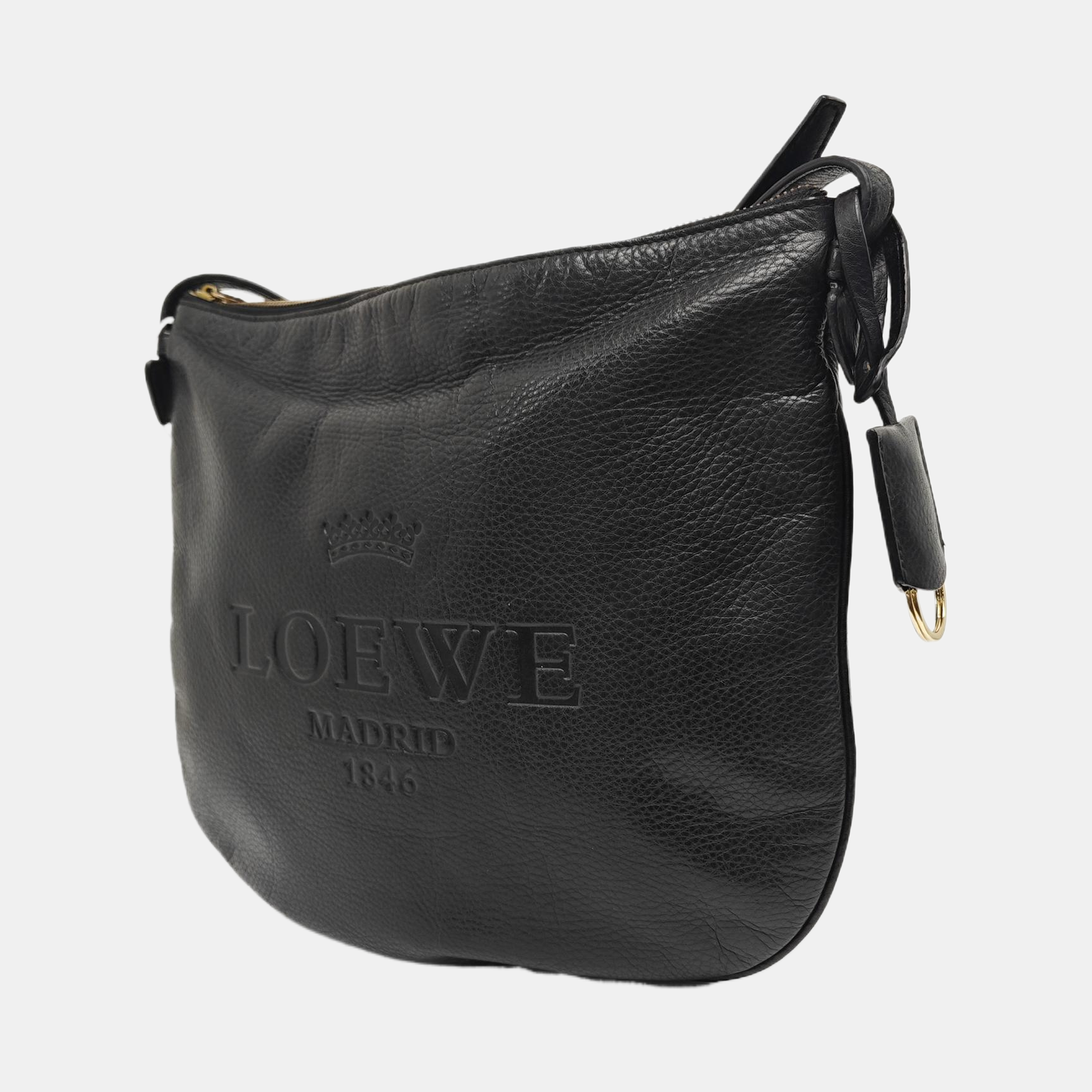 Calfskin Shoulder Bag Black