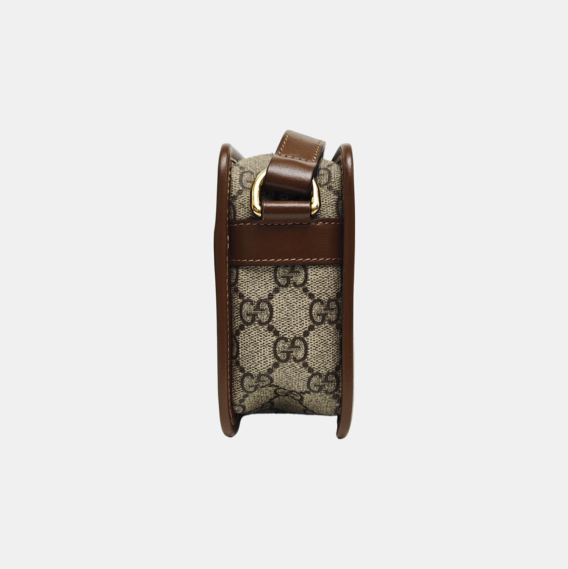 GG Supreme Mini Monogram Coated Canvas Beige