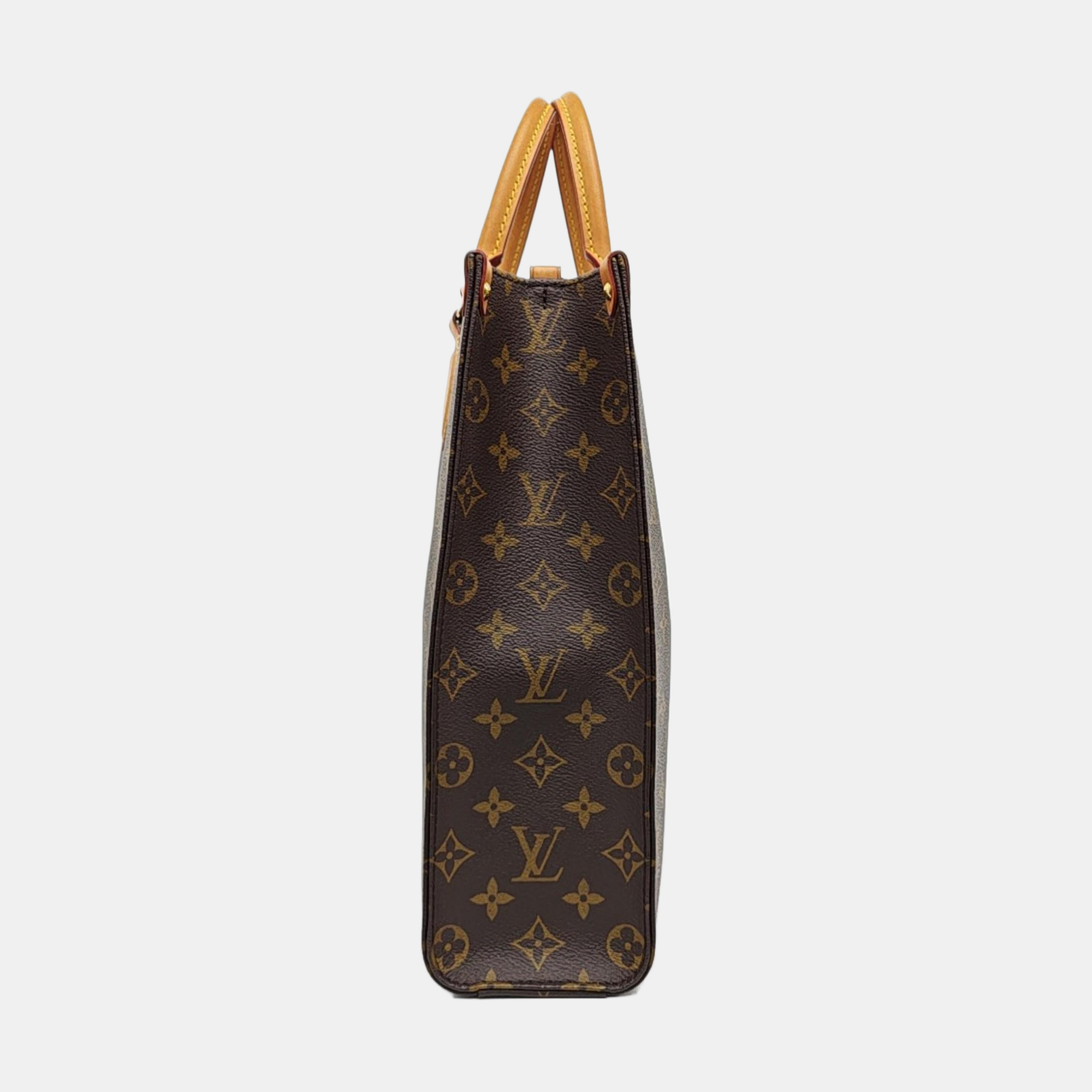 SAC PLAT MM Monogram Coated Canvas Brown