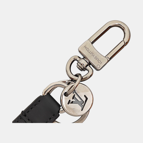 Coated Canvas Bag Charm Black
