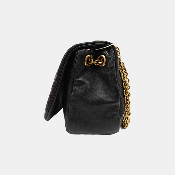 JAMIE Small Quilted Lambskin Black
