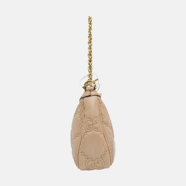 GG Matelassé Monogram Calfskin Pink