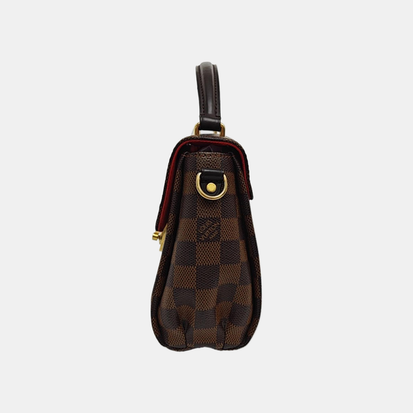 CROISETTE Damier Ebene Coated Canvas Brown