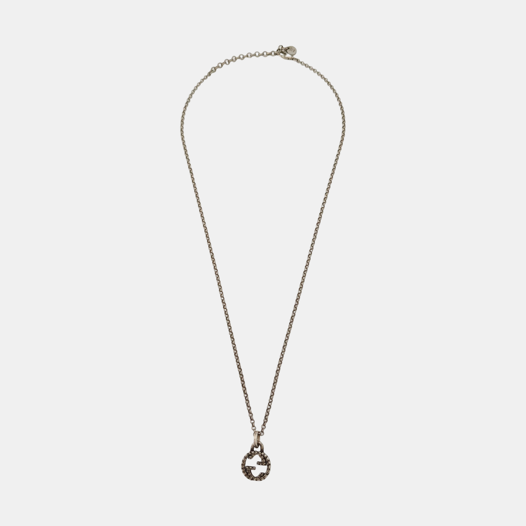 Interlocking G 925 Sterling Silver Necklace