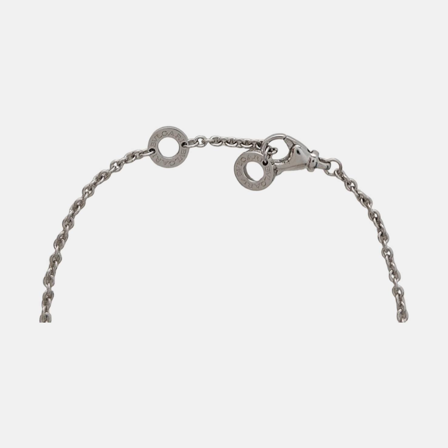 B.ZERO1 18k White Gold Silver Bracelet