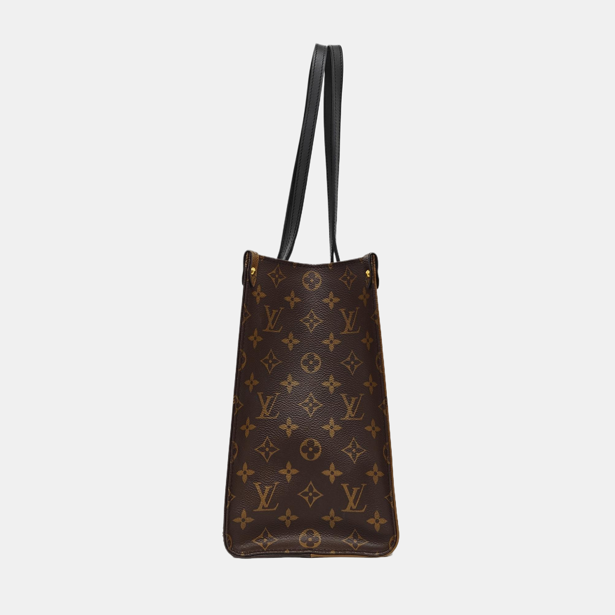ONTHEGO MM Monogram Coated Canvas Brown