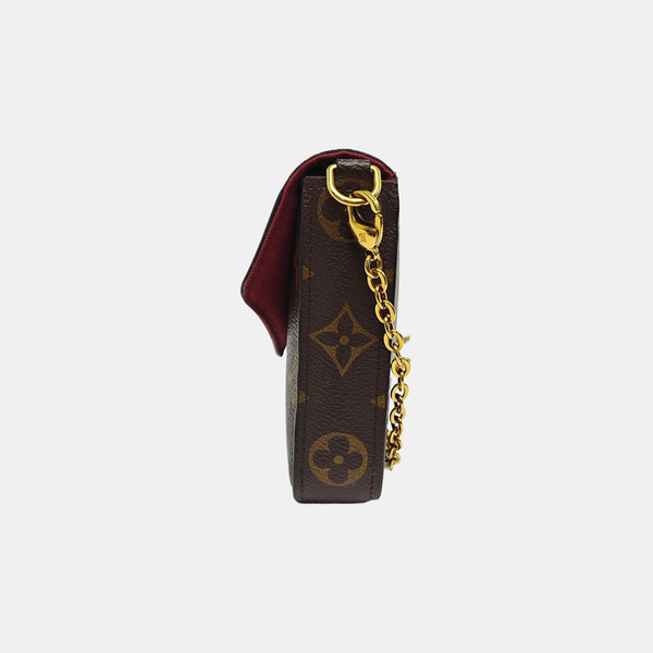 FÉLICIE Monogram Coated Canvas Brown