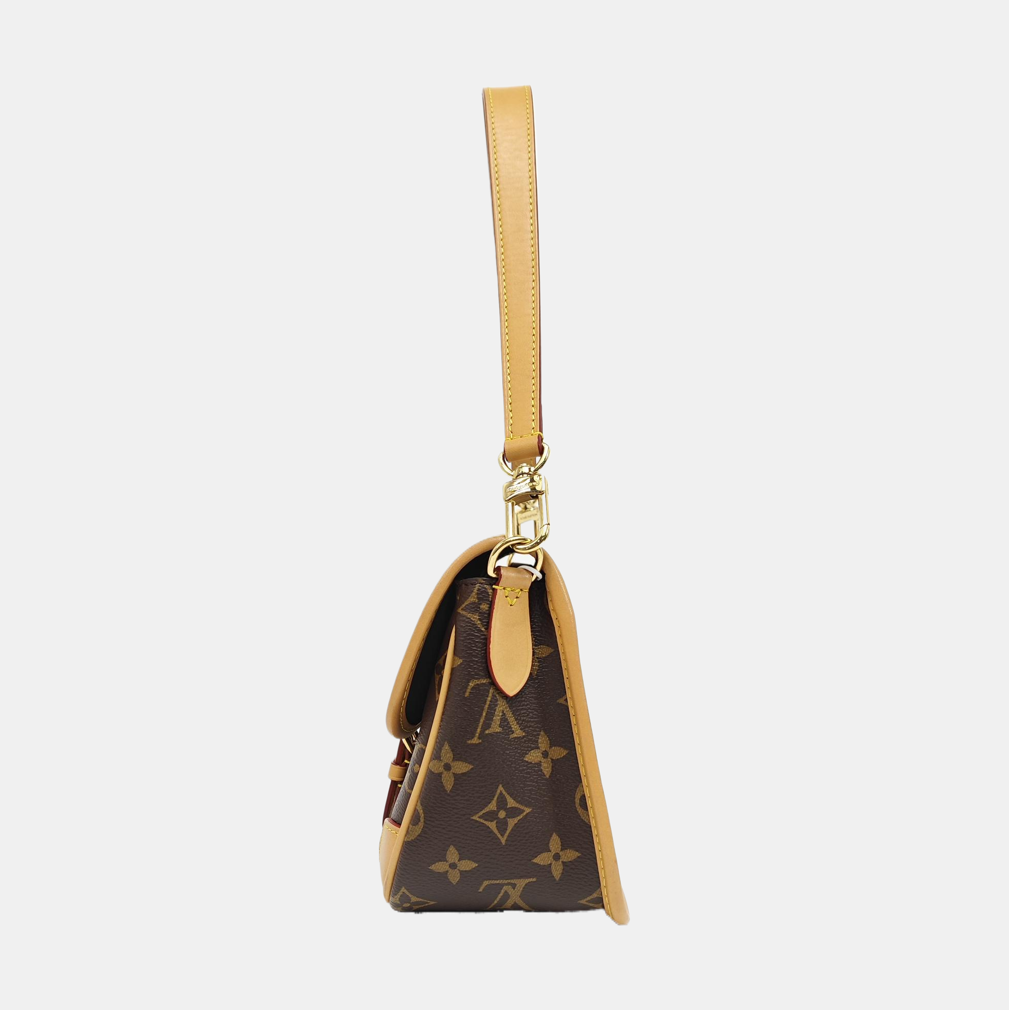DIANE Monogram Coated Canvas Brown
