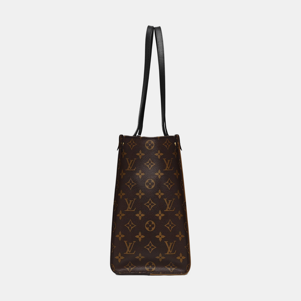 ONTHEGO MM Monogram Coated Canvas Brown