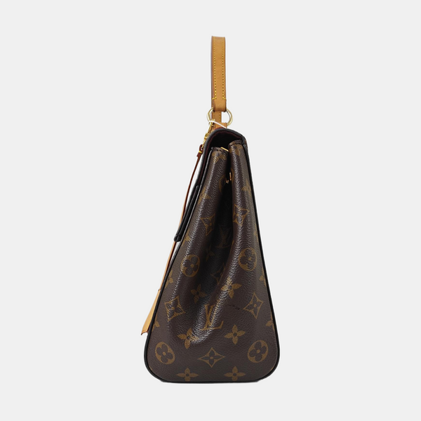 CLUNY MM Monogram Coated Canvas Brown