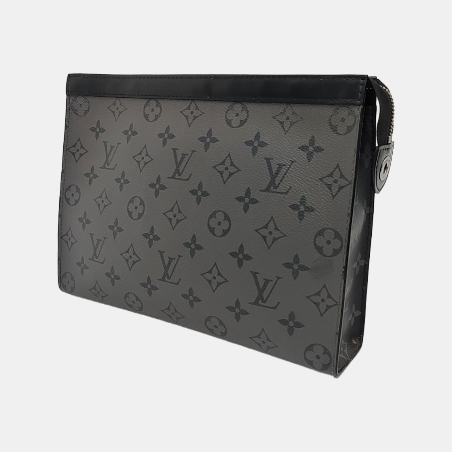 Pochette Voyag MM Monogram Coated Canvas Gray