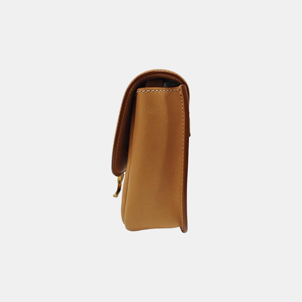 Authenticated pre-owned  KAIA Small Calfskin Brown - Shoulder Bag at Looply