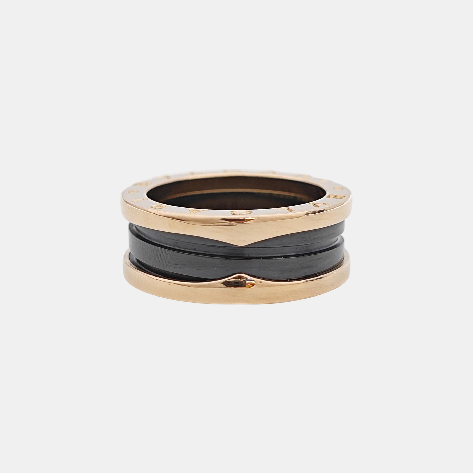 B.ZERO1 18k Rose Gold Ring EU 54
