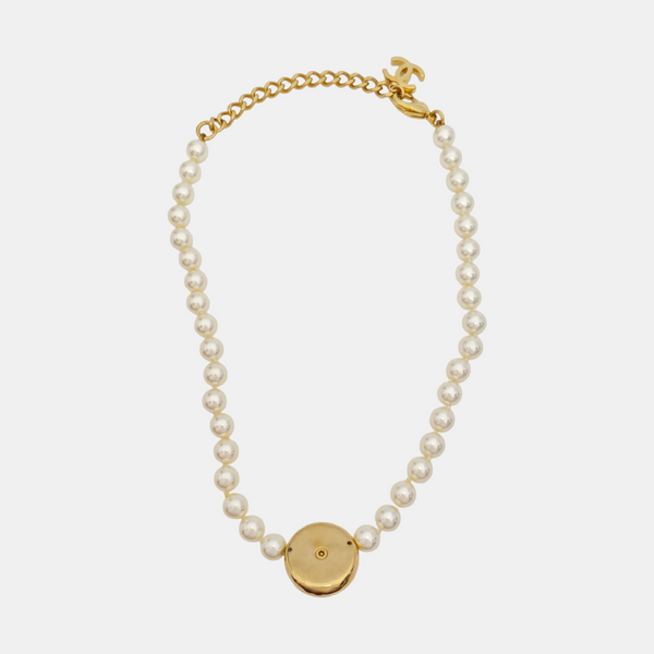 Faux Pearl White Necklace