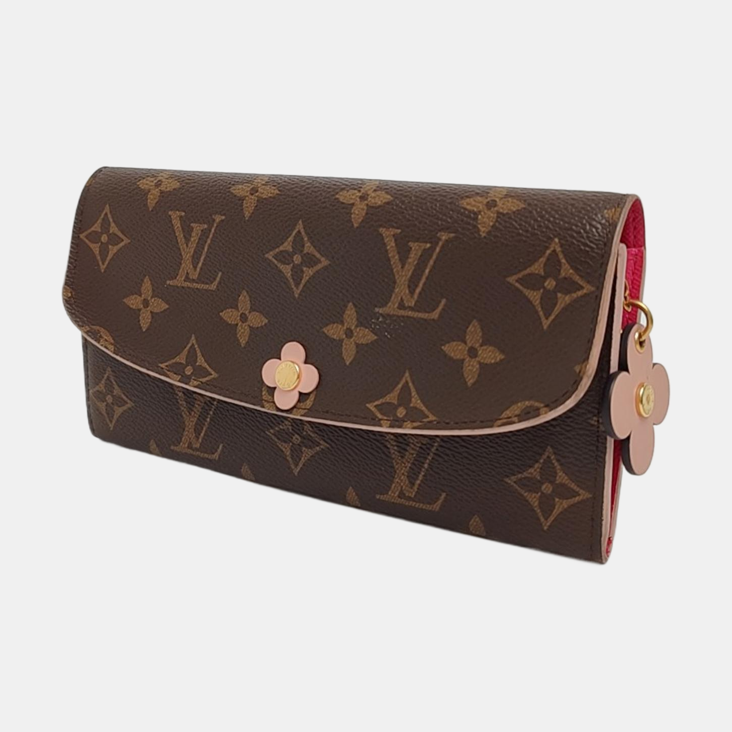 EMILIE Monogram Coated Canvas Brown Wallet