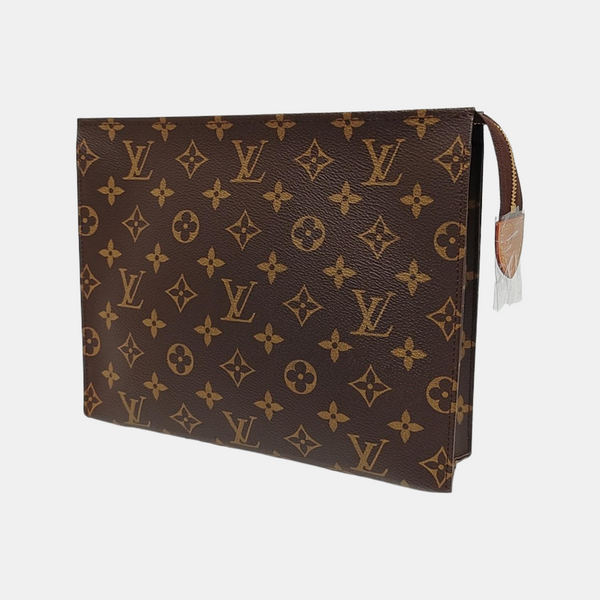 TOILET POCKET 26 Monogram Coated Canvas Brown