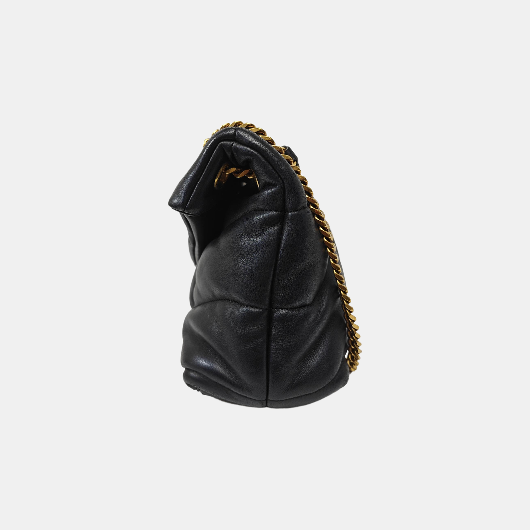 PUFFER Small Quilted Lambskin Black