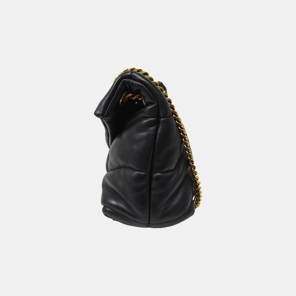 PUFFER Small Quilted Lambskin Black