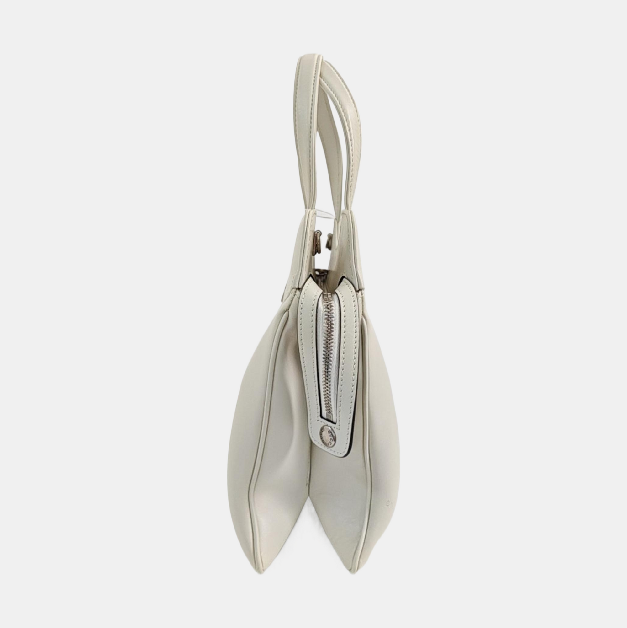 Calfskin Shoulder Bag White