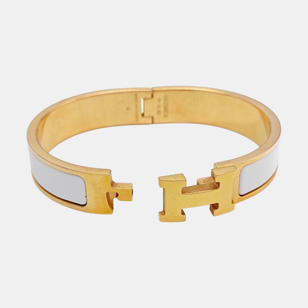 Clic H Metal Gold Bangle