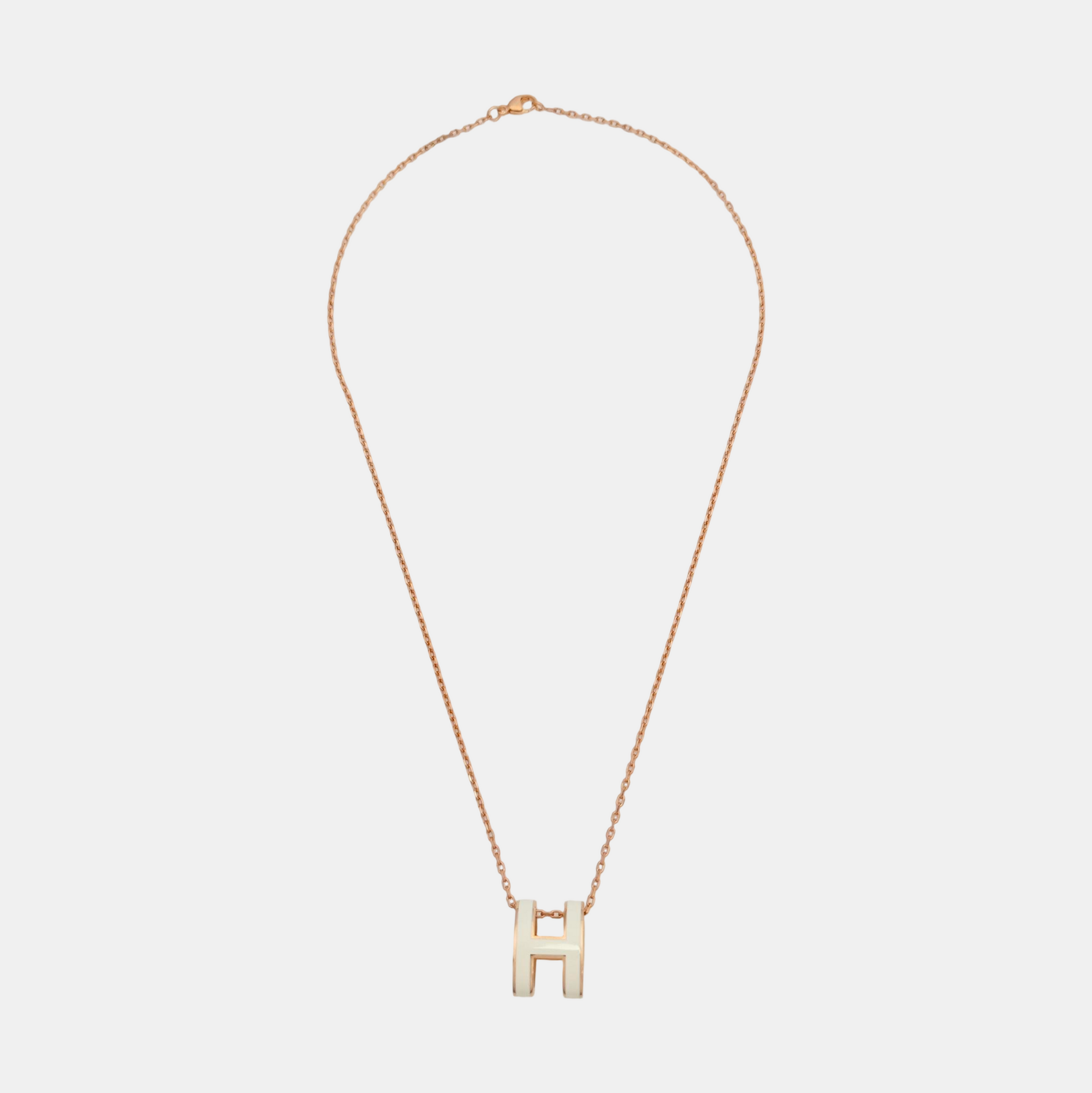 Pop H Metal Rose Gold Necklace