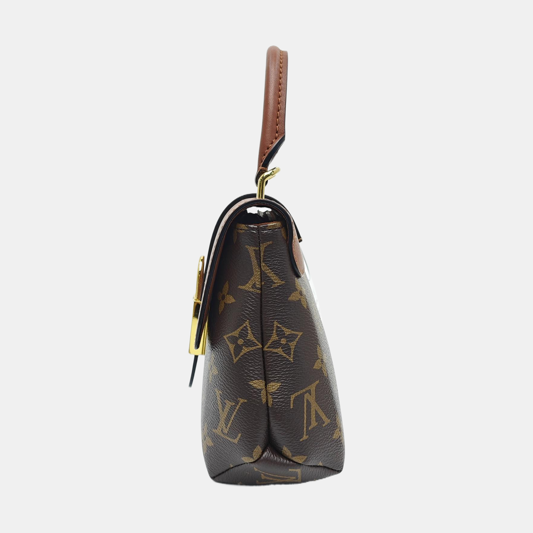 LOCKY BB Monogram Coated Canvas Brown