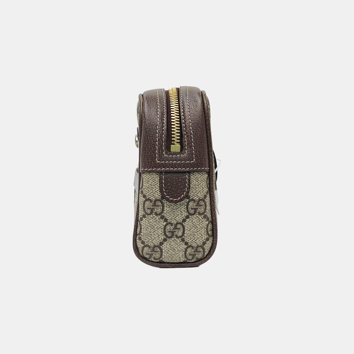 Ophidia Small Monogram Coated Canvas Beige