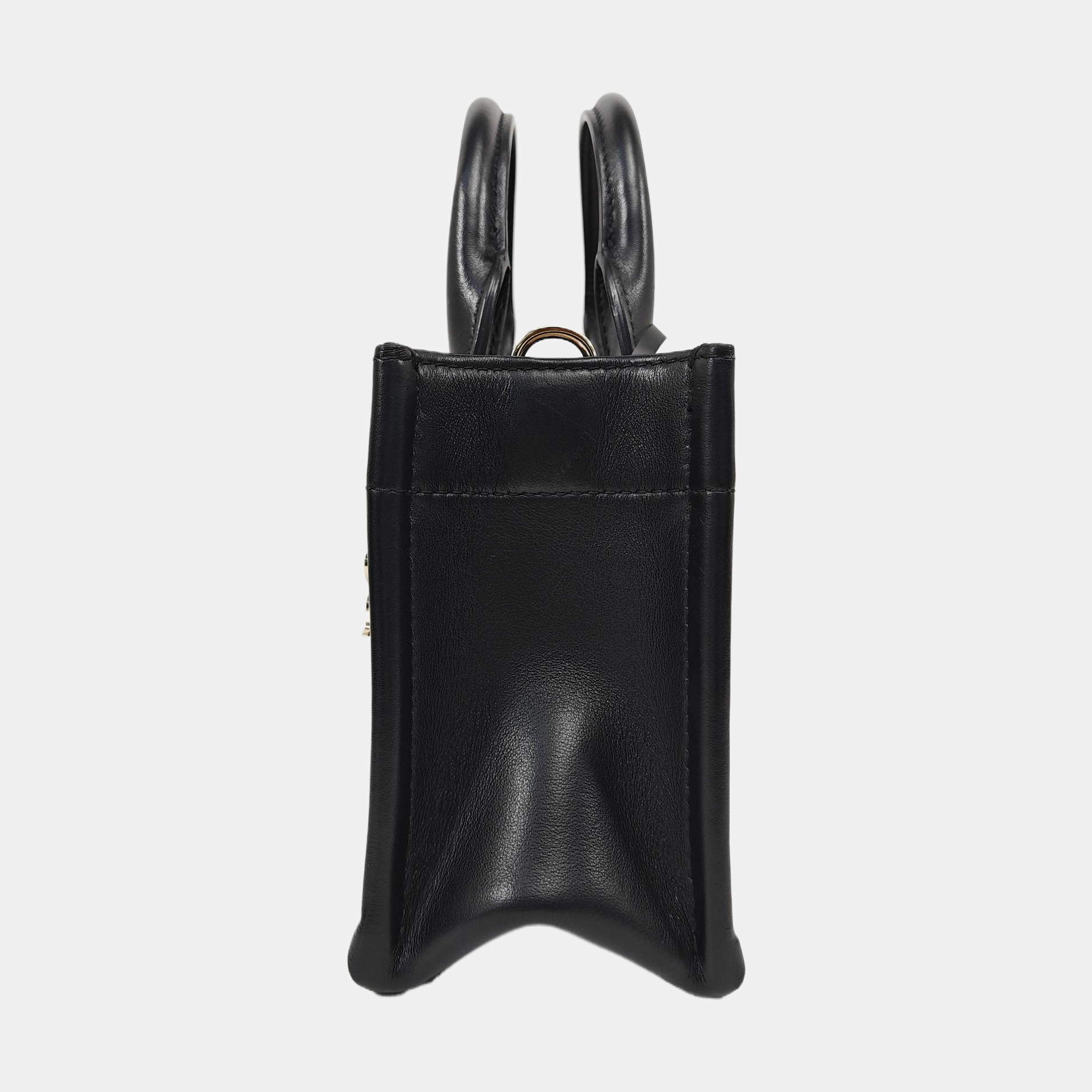 Lady D-Joy Mini Cannage Calfskin Black
