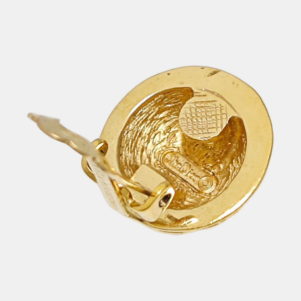 Metal Gold Clip On Earrings