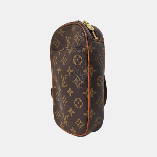 GANGE Monogram Coated Canvas Brown