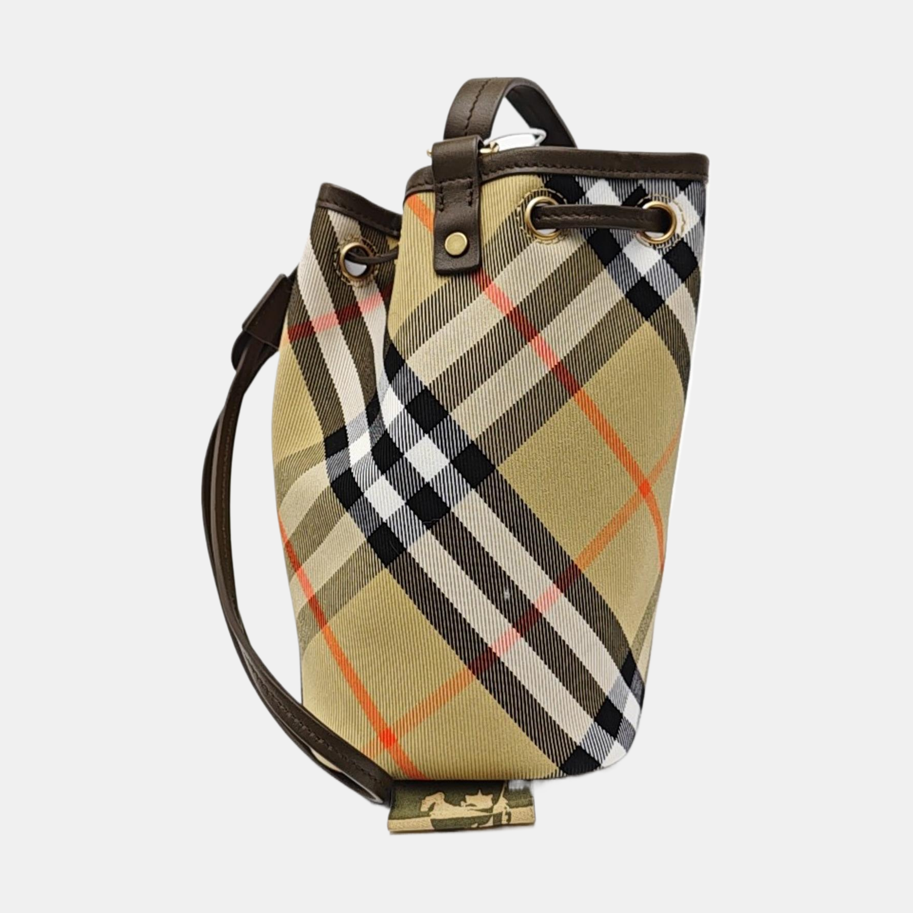 Canvas Bucket Bag Mini Beige