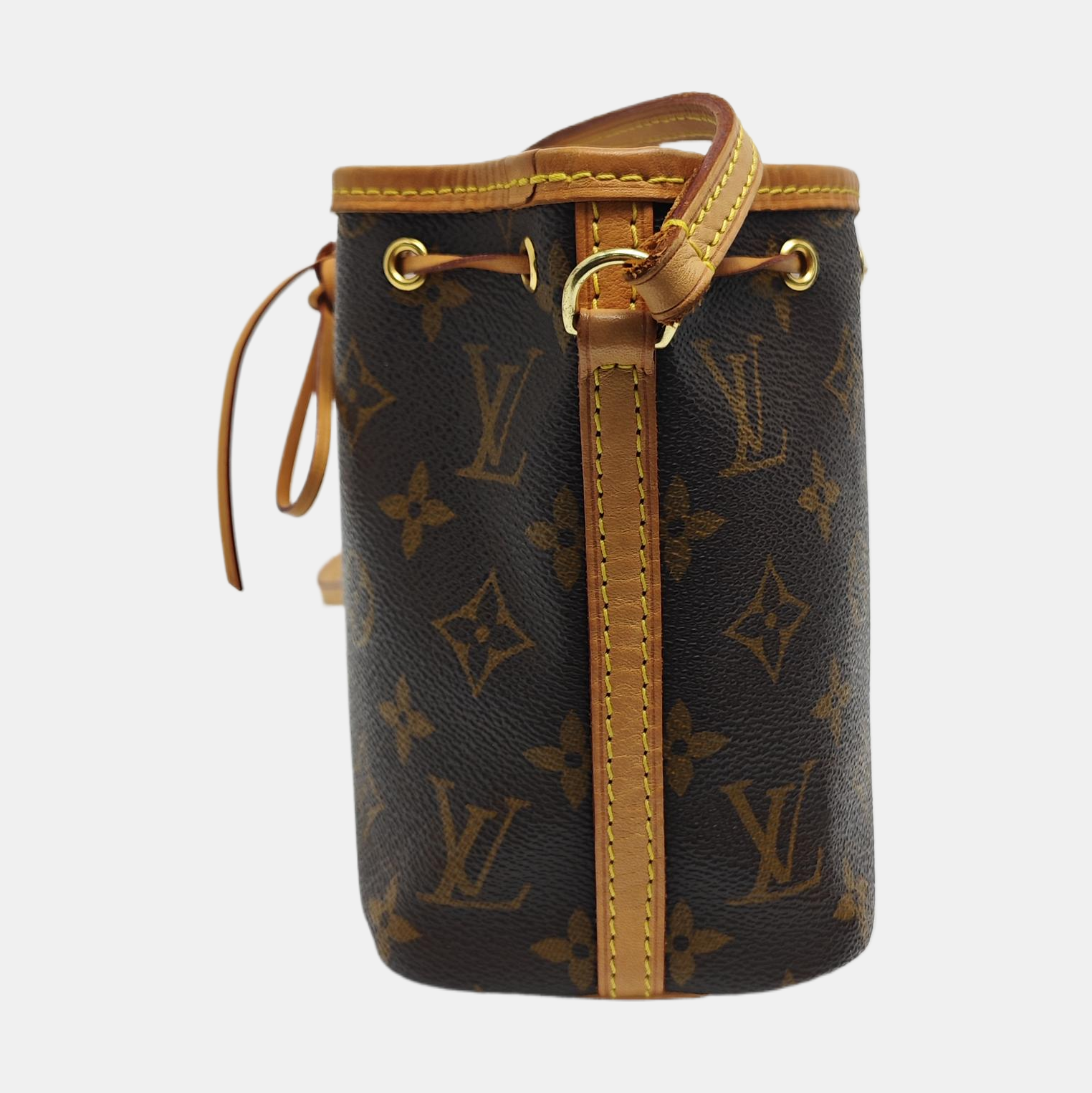 NÉONOÉ Nano Monogram Coated Canvas Brown
